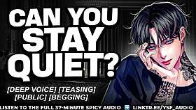 Secret cinema backrow fuck roleplay with loud male moans and public thrill