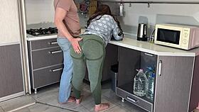 mature babe drops pants shows big ass takes cock in anal