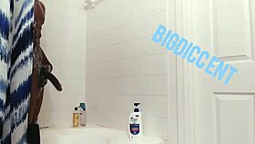 Damn, stroking this dick in the shower feels so good right now!