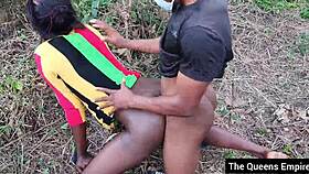 ebony students sneak bush fuck during strike turns hardcore doggystyle