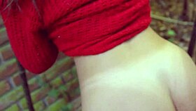 neighbors catch japanese ass bent over in garden doggystyle 🍑🌿