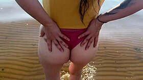 Met babe at beach, teased in cabin, rough sex home 🏖️🔥