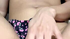 sweet petite babe spreads wide and fucks her dripping horny pussy deep with fingers in homemade solo play