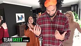 Thanksgiving lunch with besties evolves into lively four-person gathering