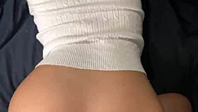 gorgeous thai teen takes huge white cock creampie