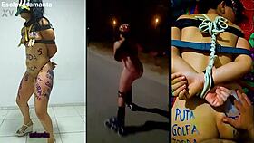 hey guys exercising bound slut samanta hard with ropes 😈🪢💦