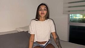 Samy Sun turns movie night with best friend into rough hardcore sex