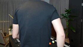 Mariana Matrix ditches billiards grabs cocks for wild threesome fun