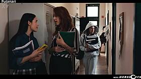 Josephine Jackson's massive futa cock creampies submissive schoolgirl deeply