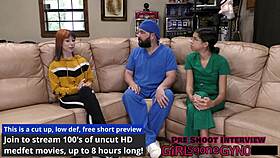 behind the scenes, perverted podiatrist ditria rose gives footjob tickling in latex gloves