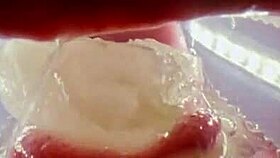 Rebel Rhyder drowns in frozen cum bukkake, probe lens close-up filth!