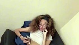Jada streams live from home showing off her slim figure in panties on camera