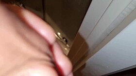 Whoa, huge cock blasts tons of sperm in amateur handjob explosion!