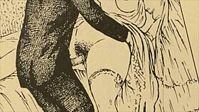vintage erotic hairy drawings from retro times get you hot