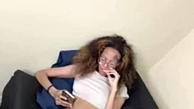 Jada streams live from home showing off her slim figure in panties on camera