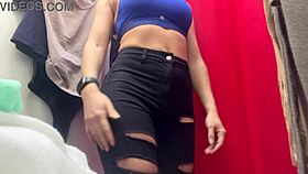 check out this hidden cam of a big tits milf undressing in changing room