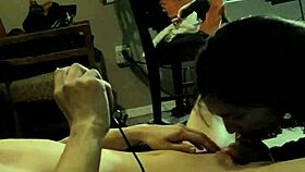 asian angel sucks deep then rides cock to orgasm closeup