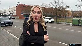 Blonde Czech Hottie Flashes Then Fucks Me Publicly On Street