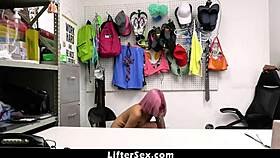 loss prevention officer catches luna legend stealing then punishes with doggystyle pounding