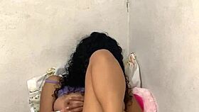 mexican teen masturbates shaved pussy outdoors fingering orgasm