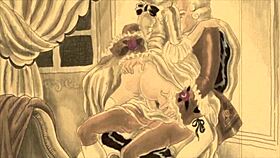 vintage erotic hairy drawings from retro times get you hot
