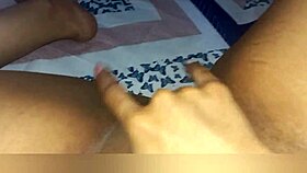 pussy dripping wet before bed—gotta rub it hard now