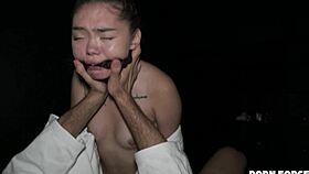 petite asian babe rides cock begging not to get deported