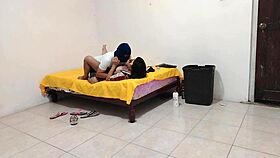 dirty mature enjoys homemade missionary blowjob