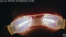 Rebel Rhyder drowns in frozen cum bukkake, probe lens close-up filth!