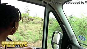 ebony babe craves deepthroat on safari adventure