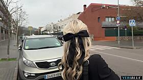 Blonde Czech Hottie Flashes Then Fucks Me Publicly On Street