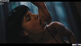 Lesbian Threesome Turns Brunette Into Squirting Fuck Toy