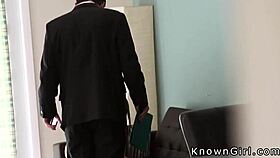 Busty girlfriend sneaks hardcore cheating fuck on homemade sex tape with big tits bouncing