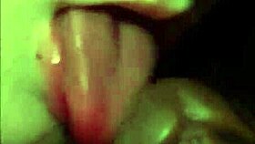 Redhead babe in lingerie deepthroats and rides huge cock wildly