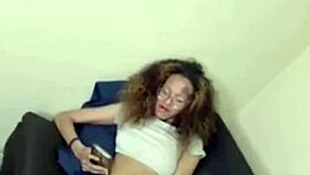 Jada streams live from home showing off her slim figure in panties on camera