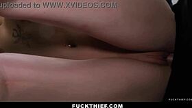 mall cop punishes birthday teen thief with hardcore doggystyle pounding