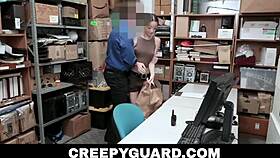SHOPPING TEEN SCARLETT BLOOM STRIPPED IN LP OFFICE FOR INTENSE SEARCH!