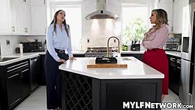 Desiree dulce and mia james guide young man's first intimate group experience with big cocks and tits