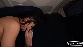 Alexa chains craves bareback creampie from huge cock