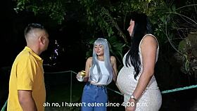 i pound this hot latina babe at the wild swinger party