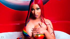 imagine nicki minaj's big tits teasing you horny