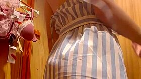 i discover sexy latina style in mall fitting room