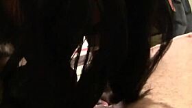 Sexy ebony teen's big ass takes rough anal pounding and sloppy blowjob