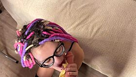 teasing kitchen roleplay with huge dildo deepthroat eating fetish humiliation