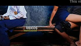 Indonesian Teen Joins Brother's Homemade Group Fuck After School