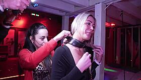 hot blonde brunette swingers fucked backstage club 😩💦