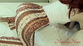 i was cleaning and got stuck so this curvy milf took my big cock deep 😳🍑💦