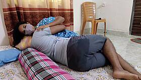 Desi brunette housewife seduces stud for intense bedroom pounding