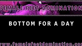 Watch this dominant brunette milf force sock smelling and facesitting