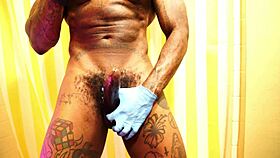 hallelujah johnson drops to her knees worshipping that huge black hairy monster cock